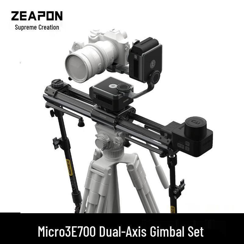 7ZEAPON Micro3 Electric Slider for DSLR/Mirrorless Cameras: Portable Manual & Electric Control for Time-lapse Photography