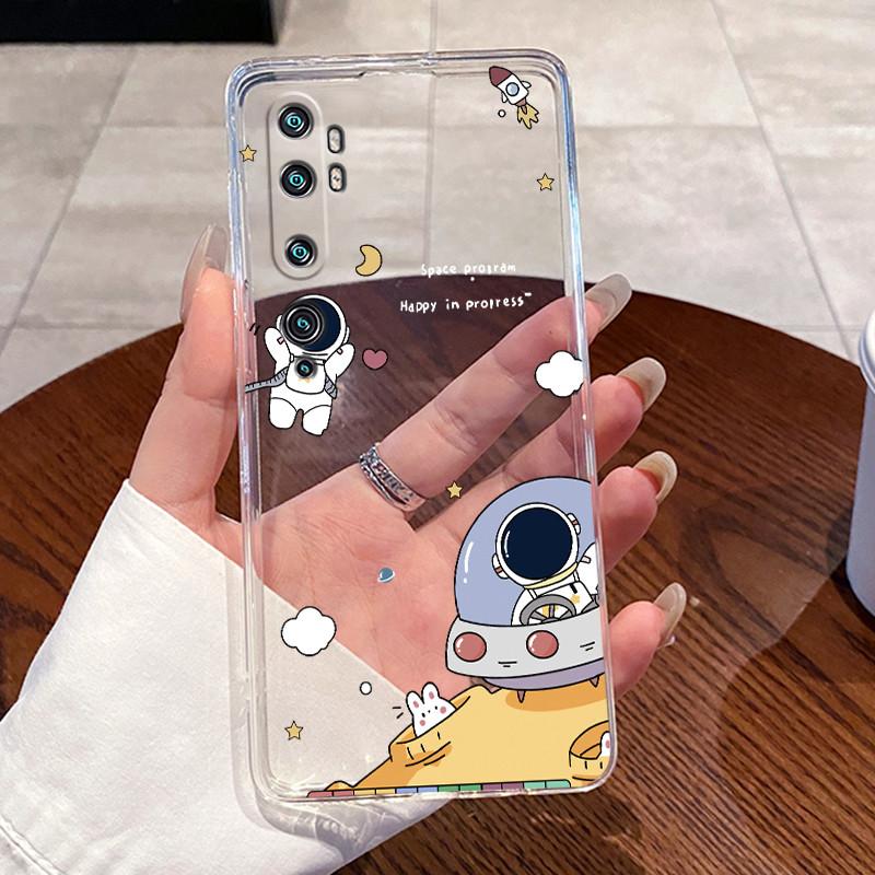 Jelly Casing For Xiaomi Mi cc9 Pro/Mi Note 10/Mi Note 10 Pro Clear Silicone Soft TPU Back Cover Cute Cat Rabbit Protective Case