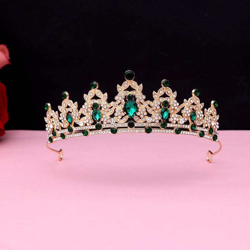 Bride's Crown Headband Wedding Korean Birthday Gift Adult Gift Crystal Crown Princess Dress Hair Accessory