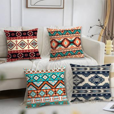 Fashion Bohemia Painting Pillow Case Short Plush Print Cushion Cover Square Throw Pillow Covers Sofa Home Decor