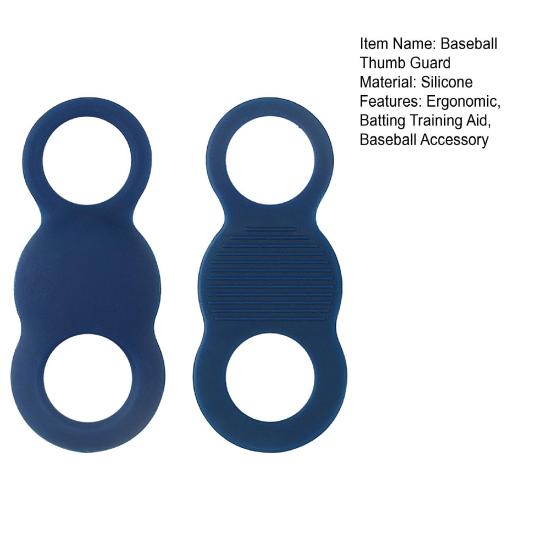 Silicone Baseball Thumb Guard Shock Absorption Batting Training Aid Swing Grip Enhancer for Baseball Softball Hand Protection