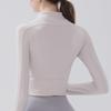 Half-Zip Slim Fit Yoga Running Jacket - Autumn/Winter Long-Sleeve Style