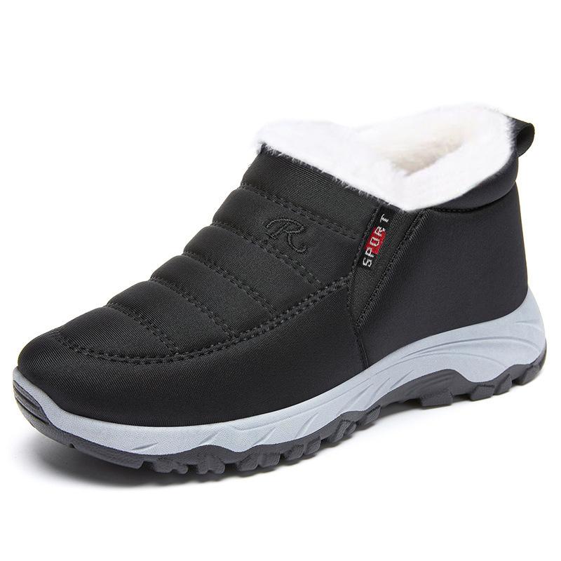 Men's and Women's Large Size Winter Warm Snow Boots Padded Lining Ankle Boots Non-slip Outdoor Shoes Hiking Mountaineering Sports Cotton Shoes