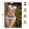 MUKI Vintage 2D Flat Iron Metal Wall Art Lingerie Body Decor Home Room Wall Hanging Gift Unframed