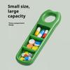 3 Compartment Portable Pill Box Mini Travel Medicine Organizer with Sealed Lid for Pill Vitamin Tablet Storage