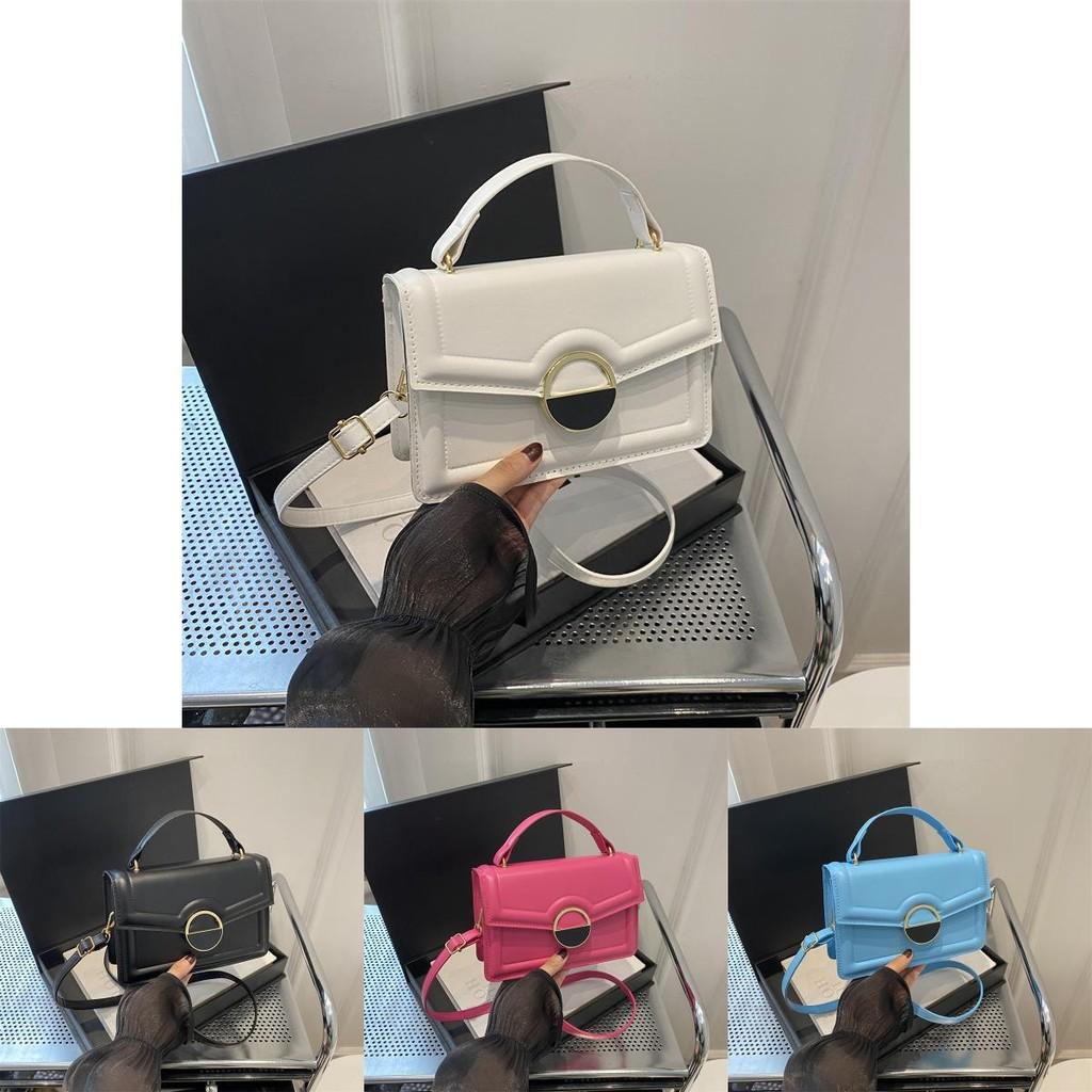 Trendy Street Style Pu Shoulder Bag For Women Available In Black Pink Blue And White Chic And Versatile