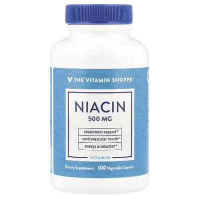 Niacin, 500Mg, 100 Veggie Caps