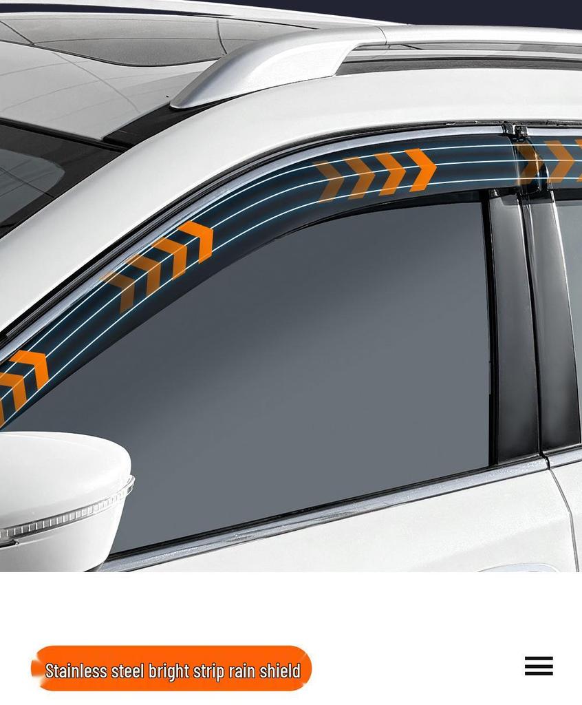 Waterproof Rain Shields for Land Cruiser Prado Windows: Modified Exterior Visors