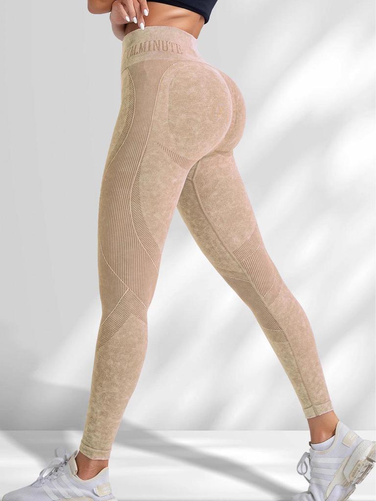 Women's Sand Wash Yoga Pants - Hip Lifting, Slim Fit for Pilates, Fitness & Running