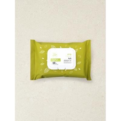 Daiso Grüner Tee Reinigungstücher 50 Blatt
