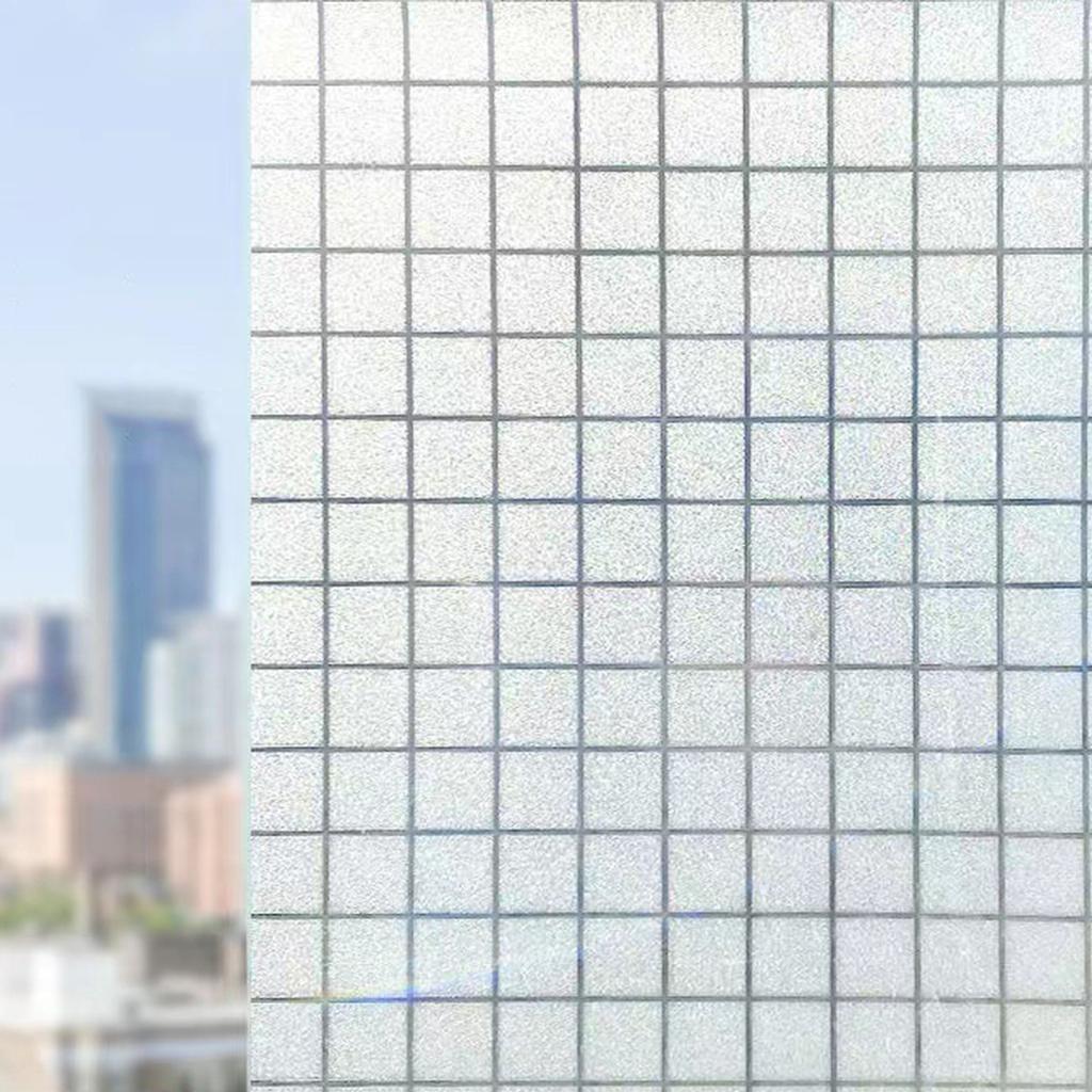 20x100cm Statische Milchglasfolie Sichtschutzaufkleber für Badezimmer Opak Transluzent Lichtregulierung Selbstklebende Glasabdeckung