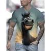 Horse pattern men's short sleeved T-shirt
