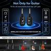 A8 Wireless Guitar System Built In 4 Channels Wireless Guitar Transmitter Receiver For Electric Guitar Bass Violin
