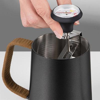 Teploměr na pěnění mléka Nerezový monitor teploty 0℃~100℃/32℉~212℉ Na kávu Mléčnou pěnu Čokoládu Cappuccino Jídlo