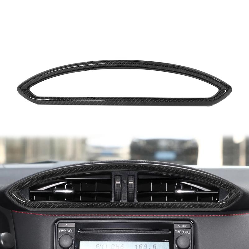 For Subaru BRZ Toyota 86 Scion FR-S 2012-2020 Center Console Air Vent Outlet Cover Trim Dry Carbon Fiber Dashboard Panel