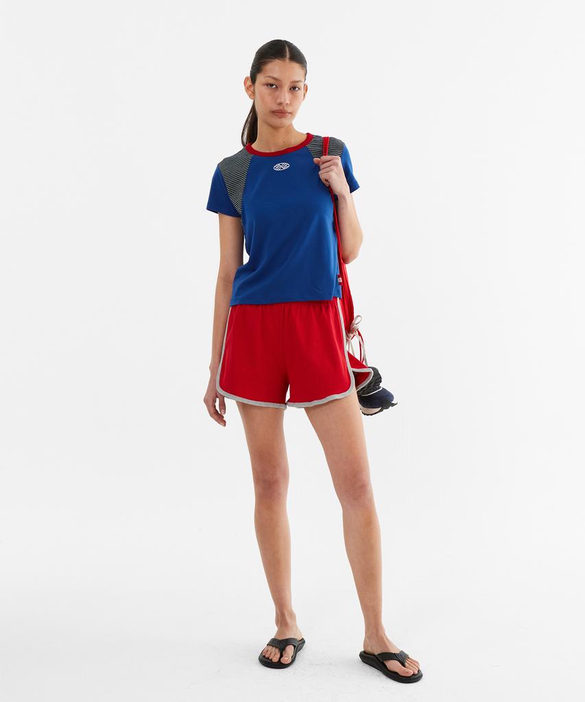 Minasu Mns Raglan Stripe T Shirt_Blue