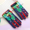 Children's Warm Gloves Outdoor Cycling and Playing with Snow Thickened Cartoon Windproof Plus Velvet Waterproof and Anti Slip Winter Cold Proof Gloves