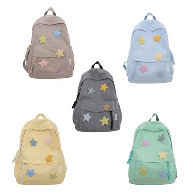 Teen Fashion Star Backpack Student Girl Large Capacity School Bag Women's Daily Leisure Travel Laptop Day Bag
