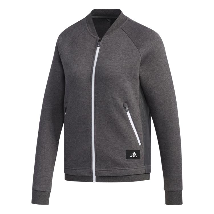 Adidas Jacket Women s Dark Heather Gray/Pure Gray DM7316 160/84A/S