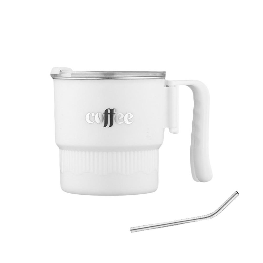 304 Stainless Steel Insulated Water Cup Sealed Thermal Drinkware  Milk Coffee 280ml белый