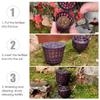 50Pcs Bonsai Fertilizer Baskets, 1.6 x 1.1in Plastic Fertilizer Mesh Basket Garden Nutrition Cups Slow Release Fertilizer Container for Succulent