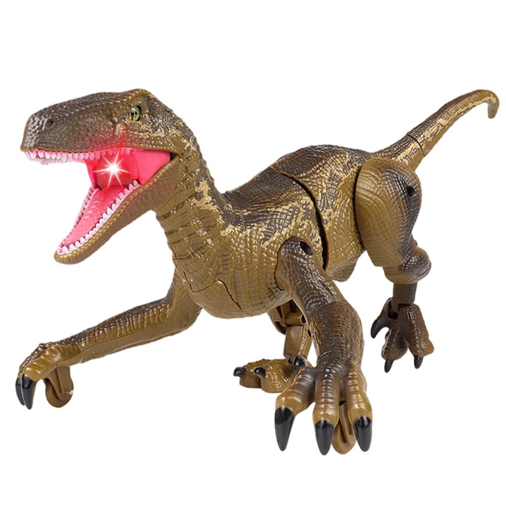2.4G Realistic Light-Up Crawling Dinosaur Remote Control Toy With Mist Spray For Children