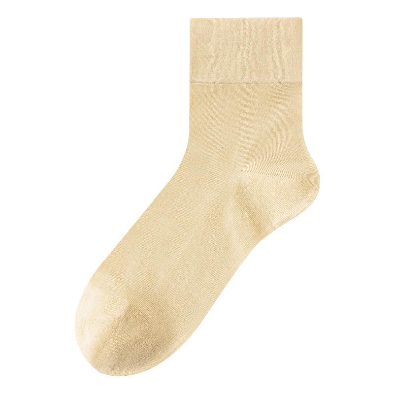 Women's Summer Ultra Thin 7A Antibacterial Deodorant Loose Mouth Breathable Boneless Tube Socks