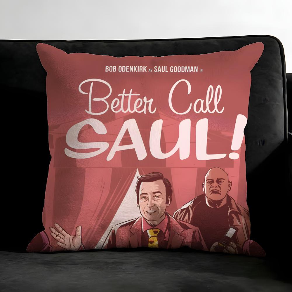 B-Better C-Call Saul Tv Series Cushion Cover Pillowcase Ultra Soft Skin Friendly Fabric Cloud Like Comfort & Concealed Zipper