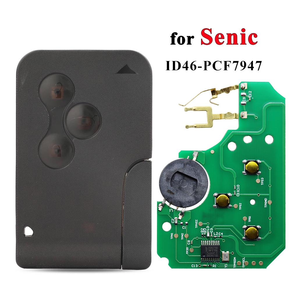 BFB1 for Renault card Renault Megane II Card Scenic II Grand Scenic 433mhz PCF7947 ID46 Renault Remote Megane card Scenic Card