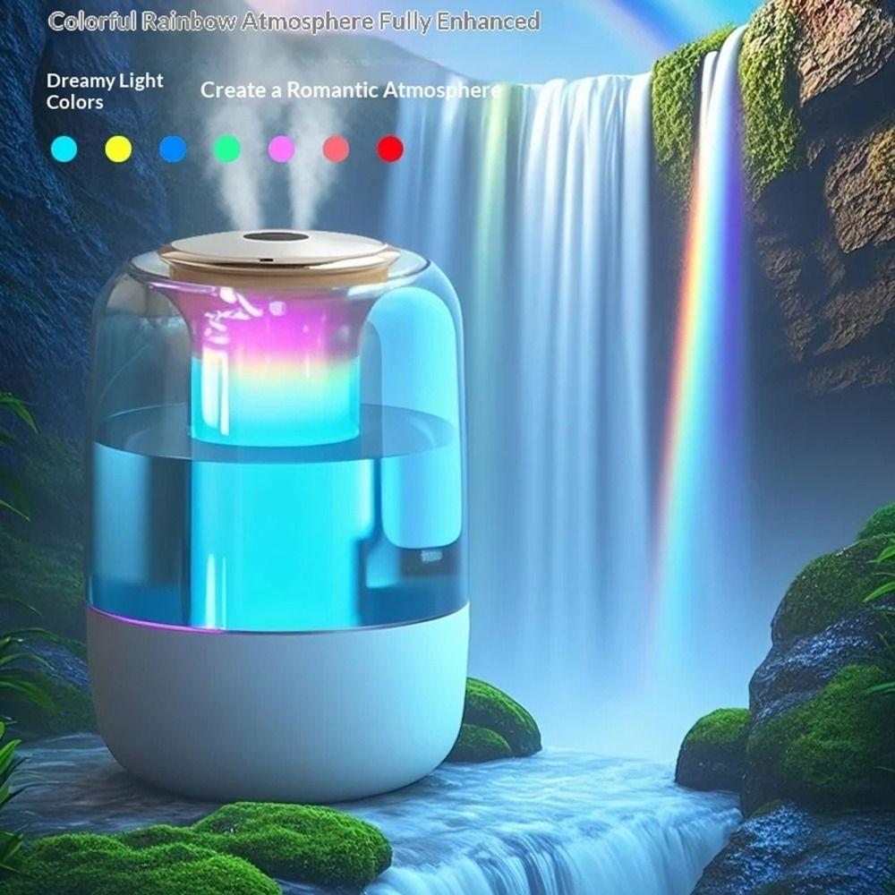 Adjustable Mist Desktop Fogger Colorful Night Light LED Mist Maker Mist Air Purifier  Home Use