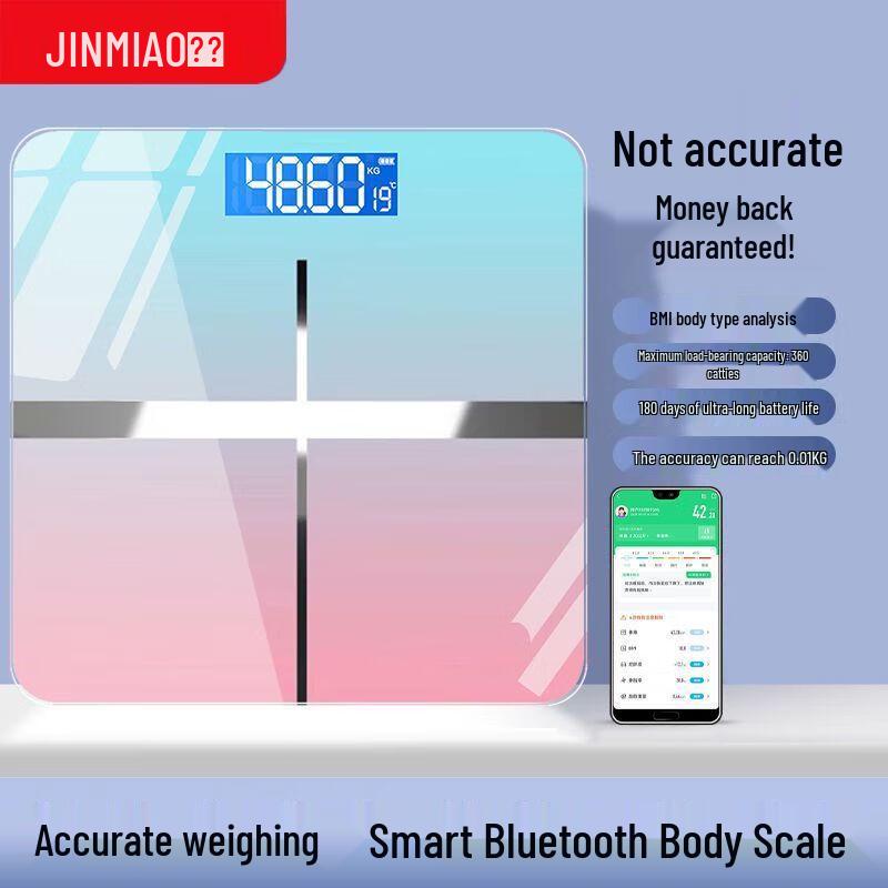 

Jimmio Smart Bluetooth Body Fat Scale with USB Charging