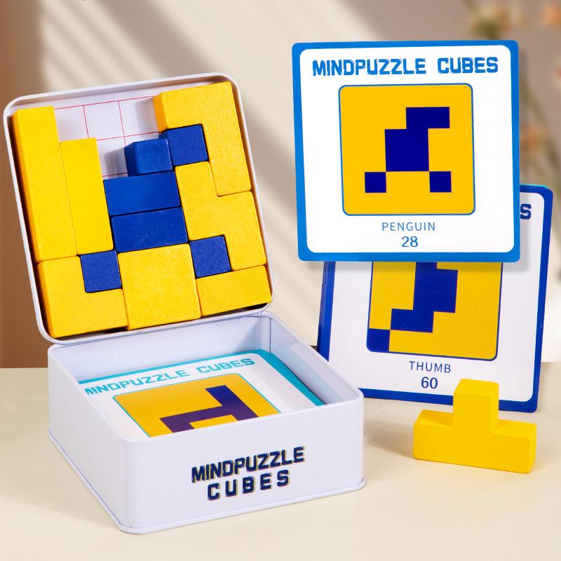

3D Геометрическая Трехмерная Головоломка, Головоломка для Раннего Детства, Тренировка Координации Рук и Глаз, Сопоставление Геометрических Фигур, Деревянные Игрушки