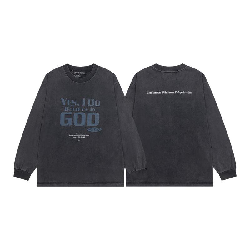 ERD Melancholy Rich Hoodie: European-American Streetwear, Loose Fit, Zipper, Short Sleeve