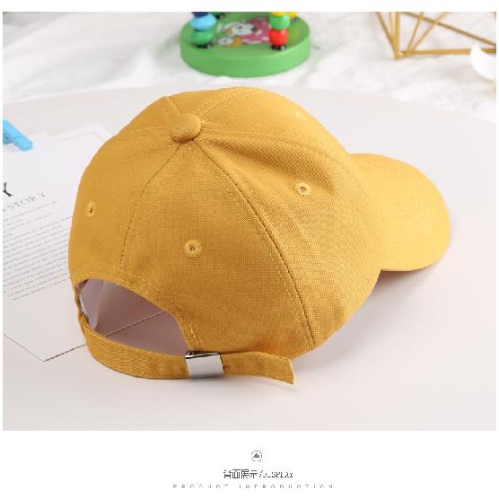 Hat Parent-child Simple M Letter Embroidered Baseball Cap Sun Protection Breathable Unisex Baby Duckbill Cap