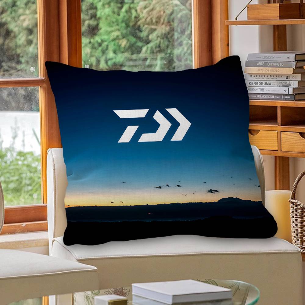 D-Daiwa-A F-FishingS LOGO Personalized Pillow Cover Kids Bedroom Wild Party Decor Pillowcase kid Birthday shower Gift