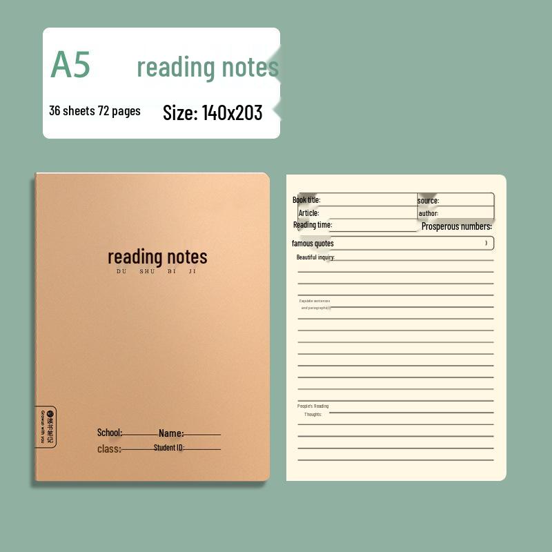 Second Grade Reading Notebook for Good Words & Sentences