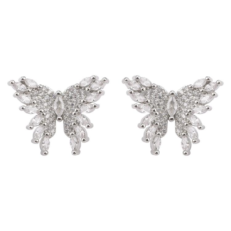 

Fashionable Crystal Butterfly Earphone Clip for Freeclip Earbuds Premium Copper Materials Secure NonSlip Holder 1