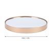 30x Magnifying Vanity Mirror Glass Non Slip Waterproofing Suction Cup 8.8cm Magnified Makeup Mirror for Home Travel