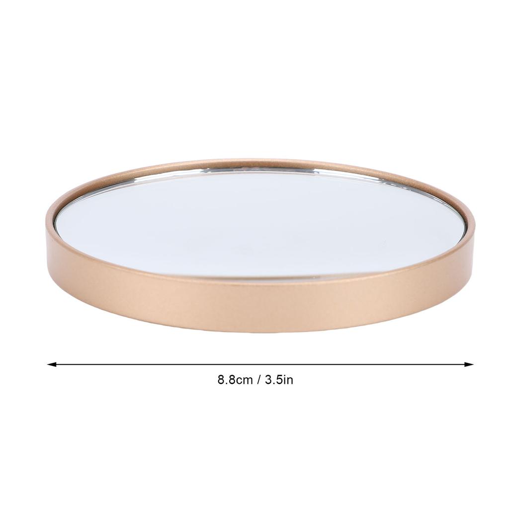 30x Magnifying Vanity Mirror Glass Non Slip Waterproofing Suction Cup 8.8cm Magnified Makeup Mirror for Home Travel