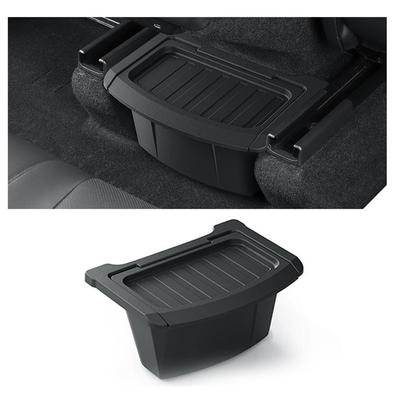 For Tesla Model Y Juniper Launch 2025 Rear Bin Storage Box ABS Durable Bottom Organizer Case Trash Can Organizer Accessories