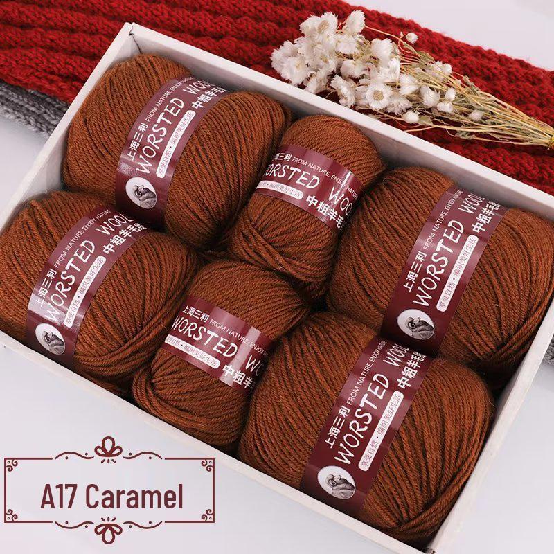 Sanli Wool Yarn 290: Medium Thick Knit Sweater, Scarf, and DIY Seat Cushion