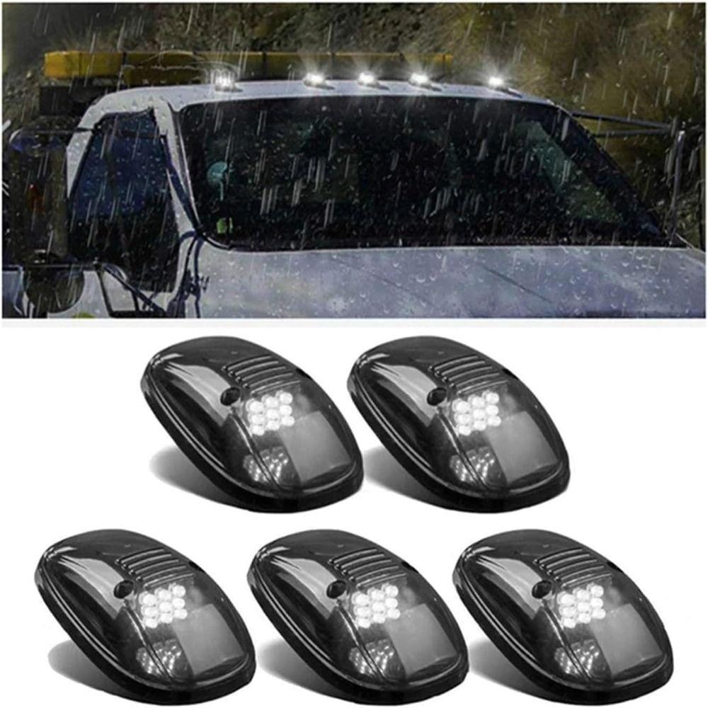 Waterproof No Drill Car Cab Lights Amber Truck Cab Lights for Trucks/Cars/SUV Cars Accessories