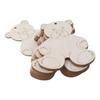 20pcs Poplar Wood Material Bear Wooden Cutouts Gift Tags  for Craft Supplies