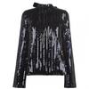 Perserverance Womens/Ladies Sequin Long-Sleeved Blouse