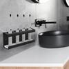 1Pc Toothbrush Holder Stand Electric Toothbrush Organizer Bathroom Diatomite Base 4-Slot Storage Box Multi-Functional Brush Rack