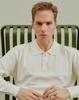 DEVERRMAN Textured Polo Knit (White)