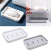 2PCS Soap Dish Plastic Soap Holder for Bathroom Shower Double Layer Draining Soap Dish Tray Easy to Clean Soap Case