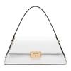 Ludlow Ludlow ferragens douradas fecho de pressão couro de vaca bolsa de ombro média feminina branca