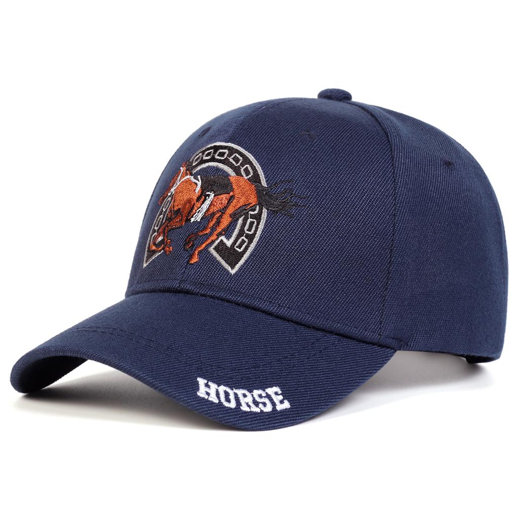 Fashiona Luxury Unisex HORSE Embroidery Baseball Caps SpringAutumn Outdoor Adjustable Reggaeton Casual Hats Gorras SunscreenHat
