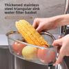 Stainless steel sink storage drain basket, dishwashing sink leftovers, anti-clogging strainer basket